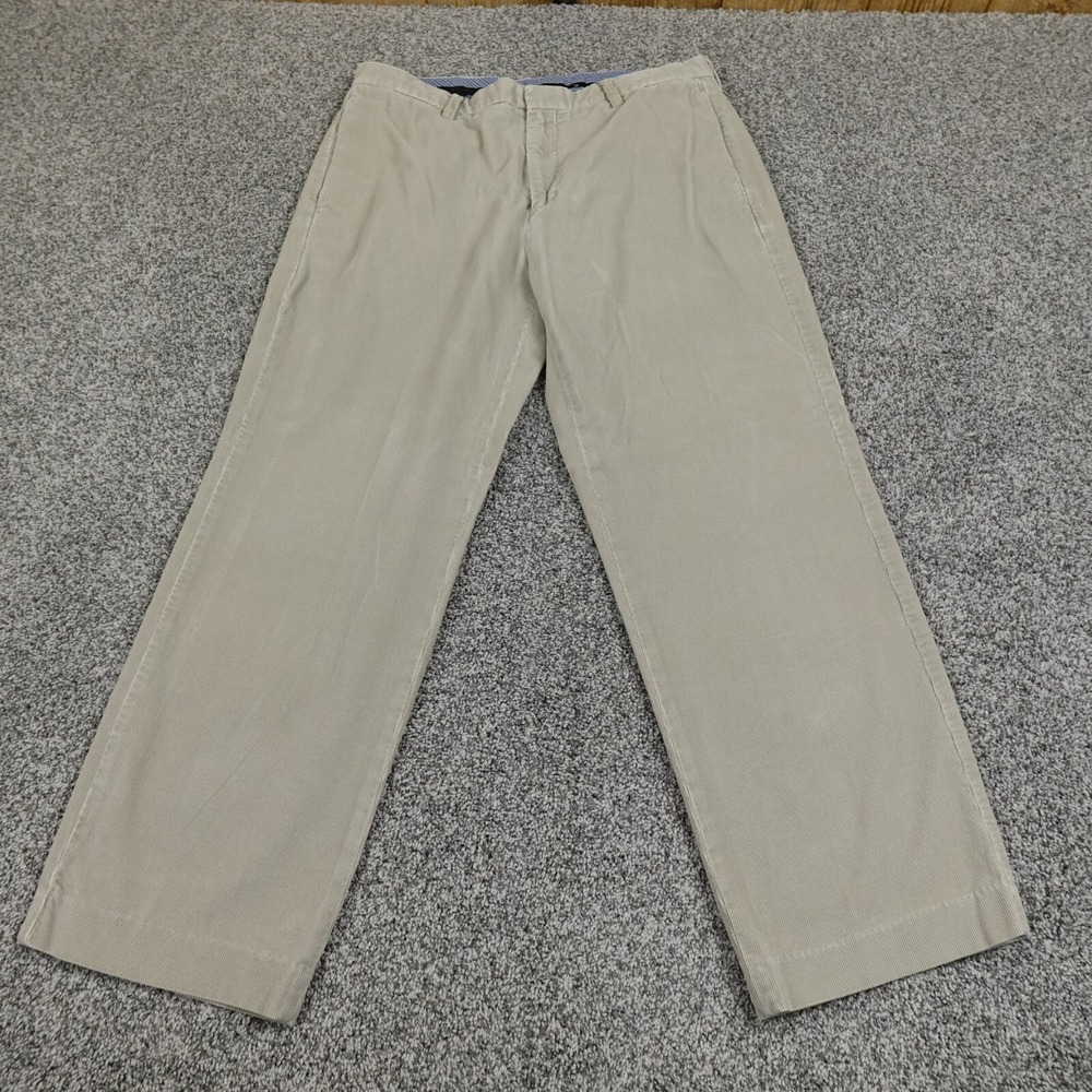 Gap Pants Mens 35X30 Beige Chino Trouser Whale Corduroy Cord Straight Preppy Y2K